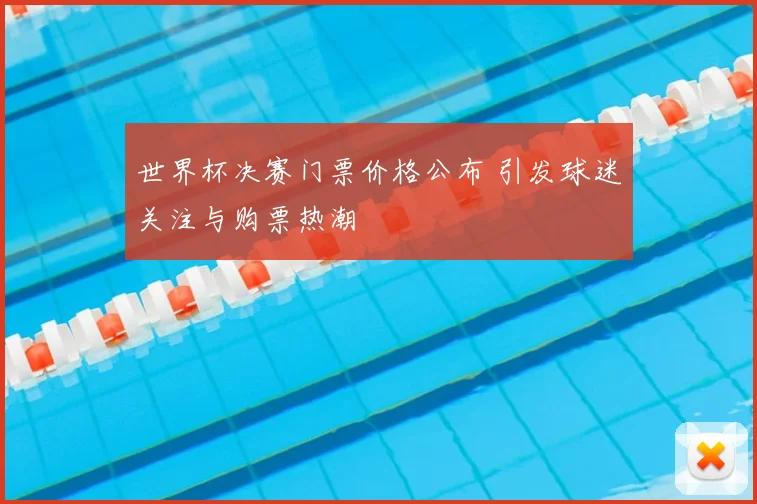 世界杯决赛门票价格公布 引发球迷关注与购票热潮